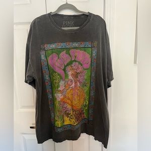 Urban outfitters oversized pink Floyd shirt